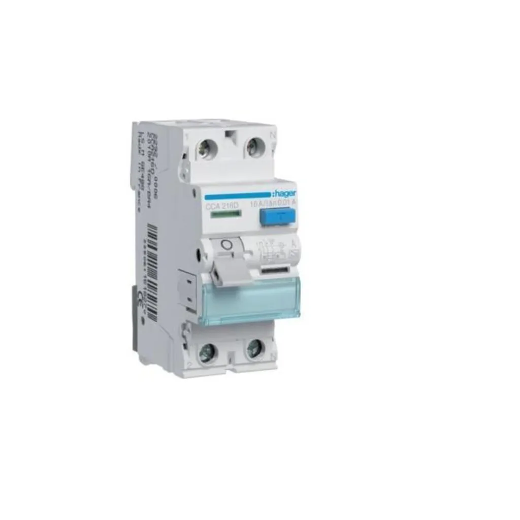 FI-Schutzschalter 2P 16A 10mA 6kA CCA216D Haute Sensibilité de Coupure