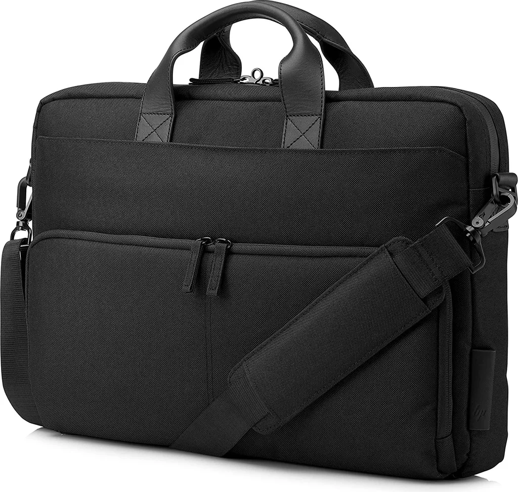 HP ENVY Urban 15,6 pollici borsa portacomputer (scomparto per laptop, protezione RFID, resistente alle intemperie, passaggio per trolley, fondo rinforzato) nero