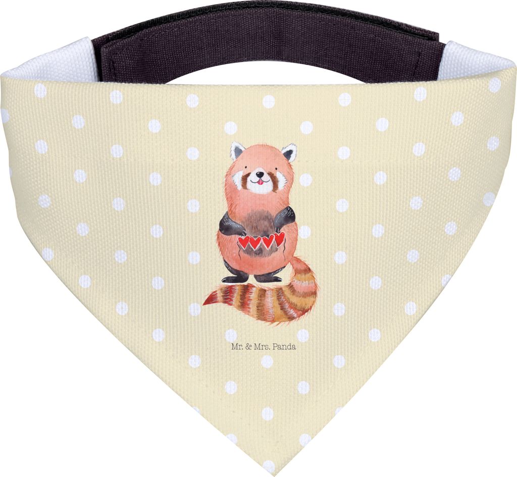 Mr. & Mrs. Panda Hunde-Halstuch Roter Panda - Gelb Pastell Produktbild 
