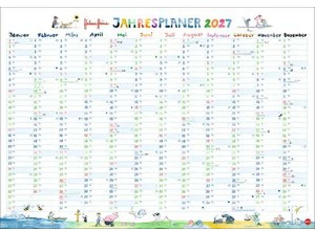 Helme Heine: Tafelkalender A3 2027 Produktbild 