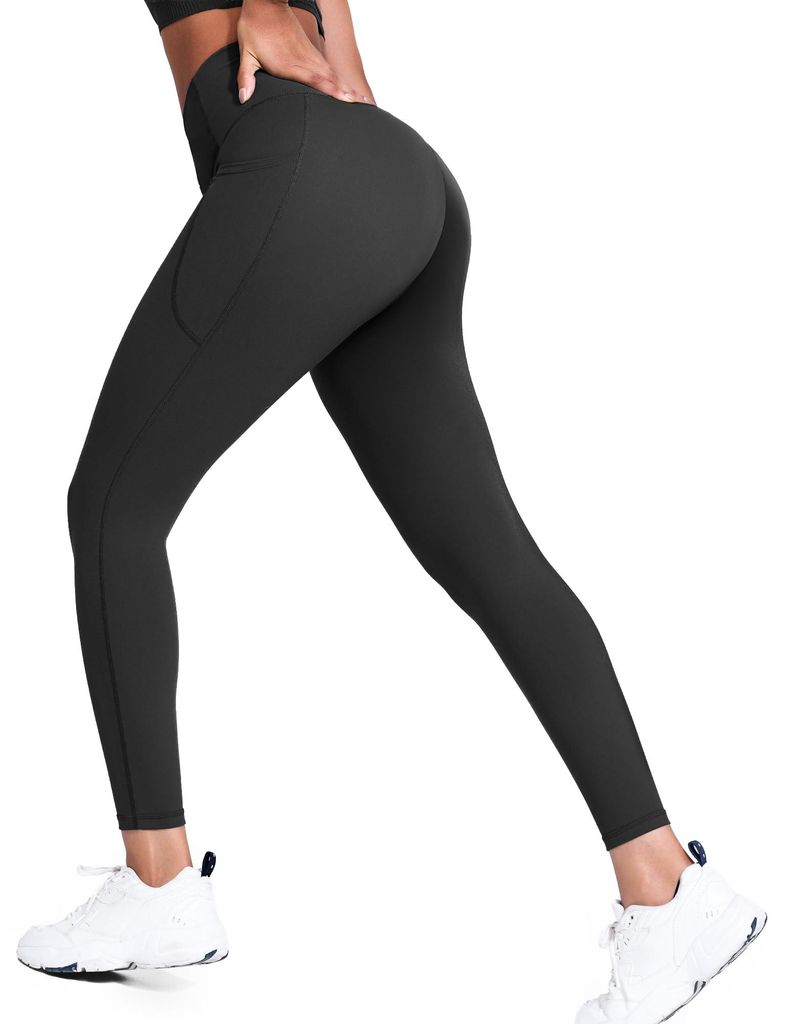Yogaration leggings voor dames, hoge taille met zakken, Productafbeelding 