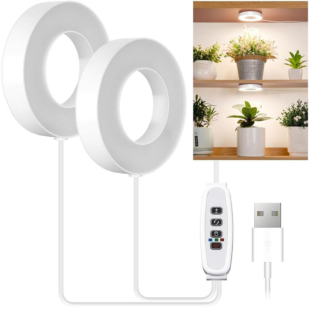 9cm Pflanzenlampe LED Vollspektrum Pflanzenlicht für Produktbild 