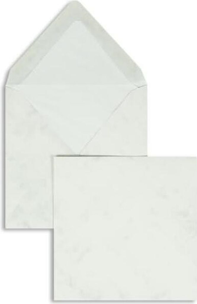 Briefumschläge 164x164mm 100g/qm gummiert VE=100 Stück grau marmora