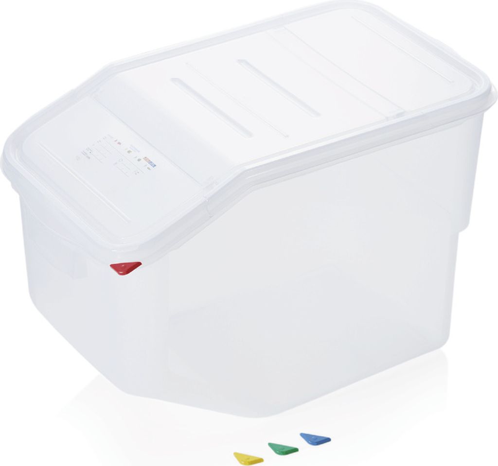 2x HACCP Lebensmittelbehälter Polypropylen 50 l Produktbild 