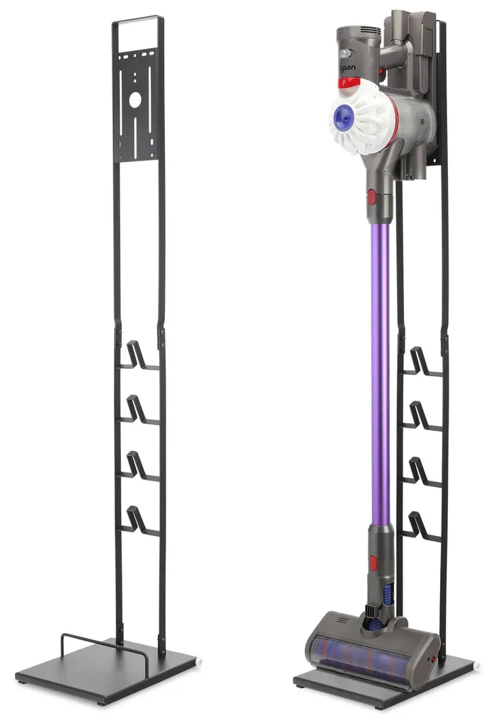 Support Dyson V15 V12 en Acier Noir - Base Lourde 126cm sans Fixation