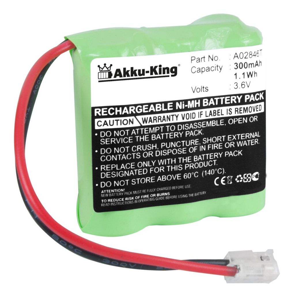Akku kompatibel mit Siemens 3AAA-3 - für Gigaset 100, Hirose-Stecker, JST-PHR2