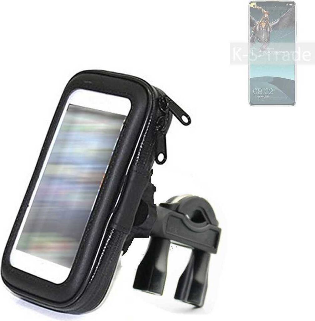 K-S-Trade Fahrrad-Halterung kompatibel mit Elephone E10 Pro Handy-Halterung Halter Lenkstange Fahrradhalterung Motorrad Bike Mount Wasserabweisend