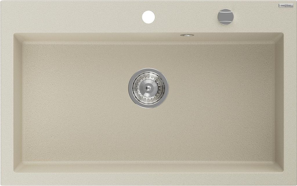 Mexen Elix lavello in granito 1-vasca 800 x 500 mm, beige, Immagine del prodotto 