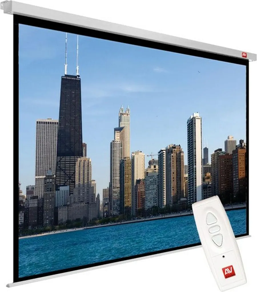 Écran de projection anti-reflet Avtek 1EVE54 pour éliminer les plis