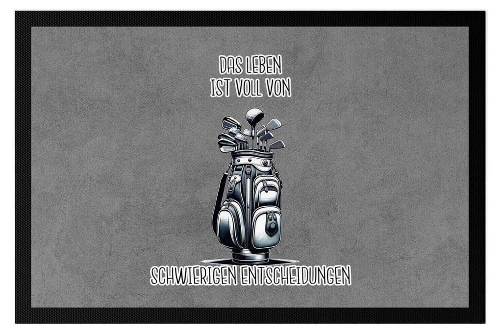 Golfbag Fußmatte - Humorvolles Geschenk für Golfer