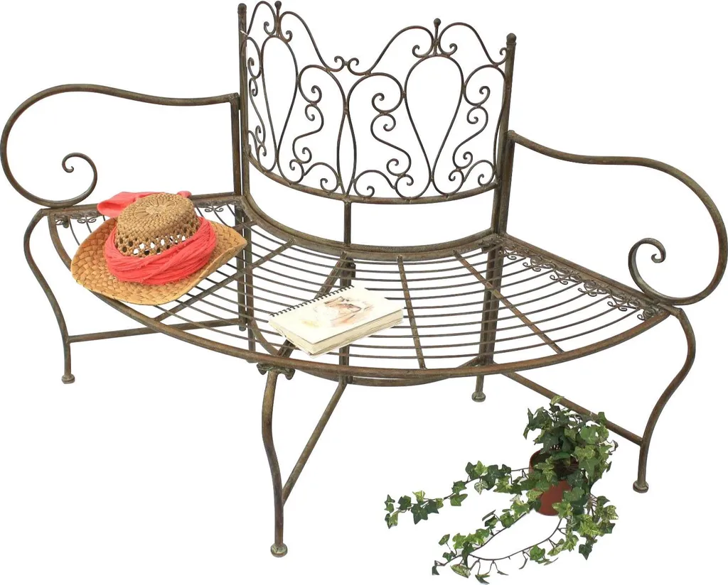 Banc de Jardin pour Arbre 135 cm Marron - Créez un Coin d'Ombre Relaxant - 8