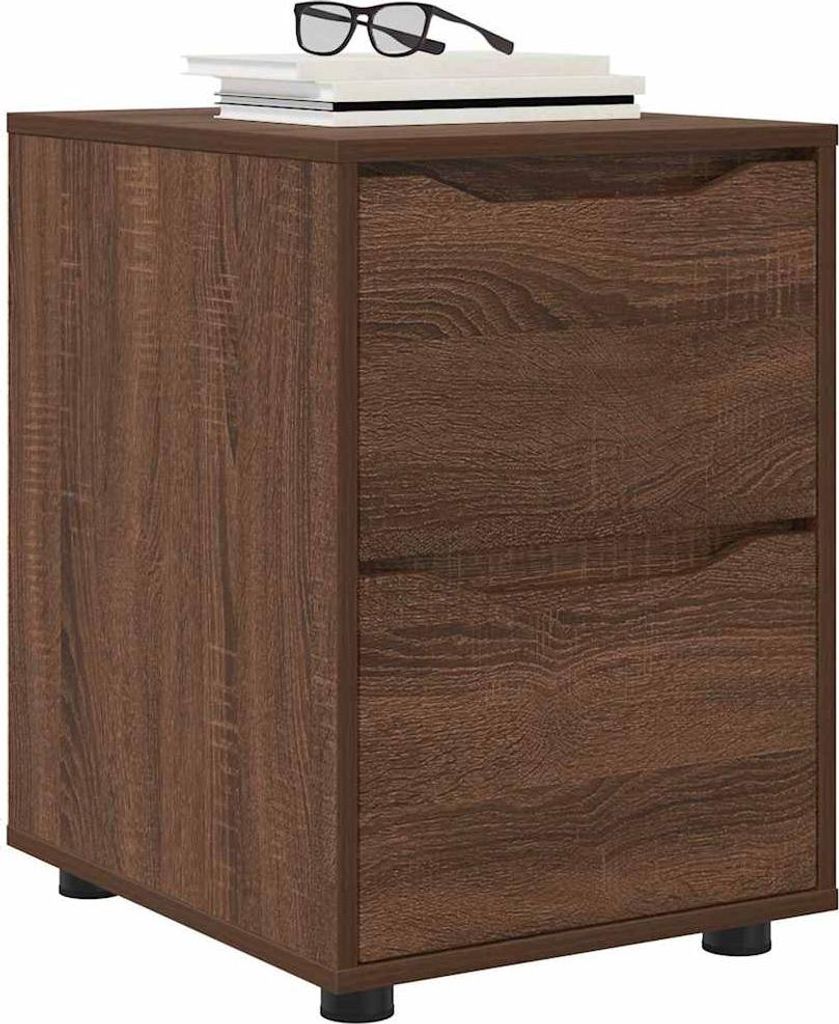(Robust Möbel) Aufbewahrungsschrank Braun Eichen-Optik 40 x 48 x 57cm - CL577251 - Kommoden