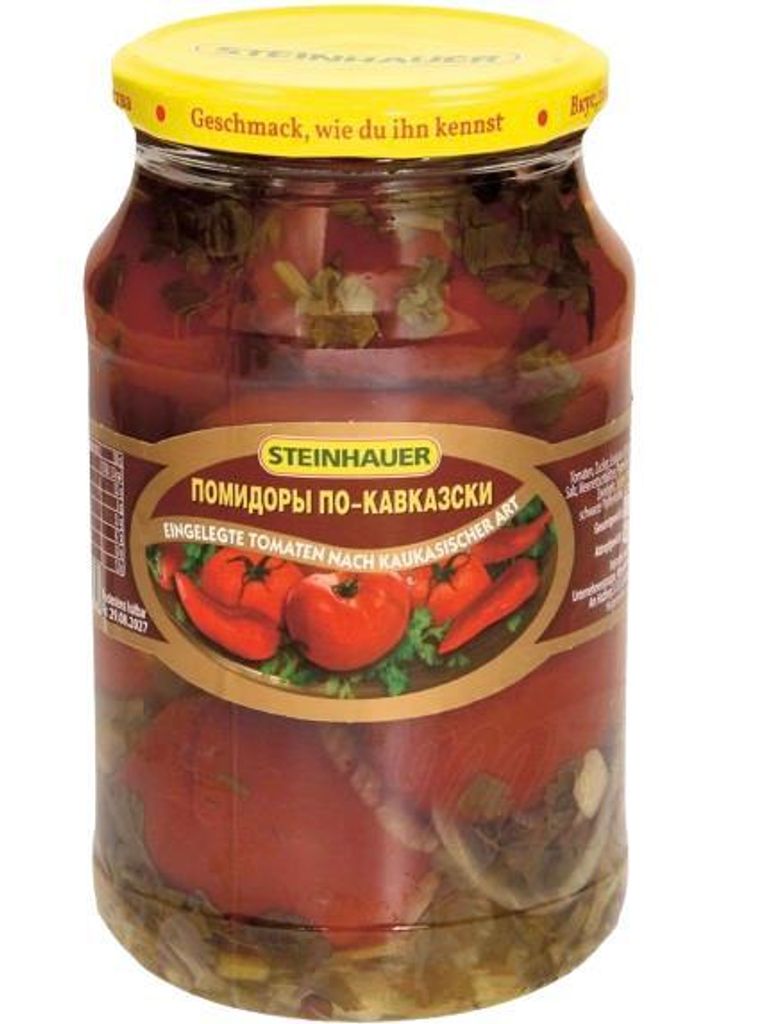 Eingelegte Tomaten nach kaukasischer Art – 850 g Glas