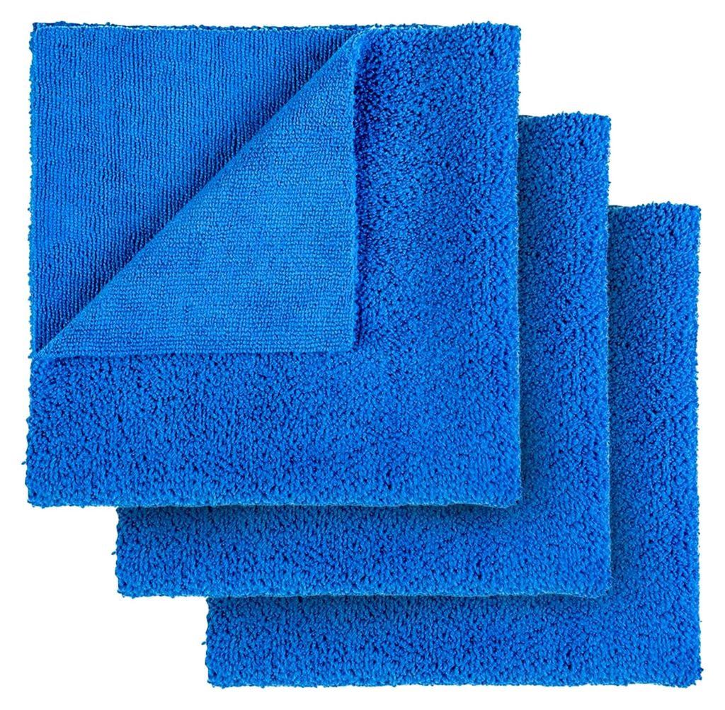 Mikrofasertuch Mystic Blue 320GSM 40×40 (3 STK.) | zum Auftragen von Polituren | Poliertuch, Reinigungstuch