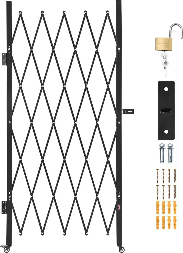 Barrière de sécurité pliante simple Barrière à ciseaux 126 x 197 cm - 9