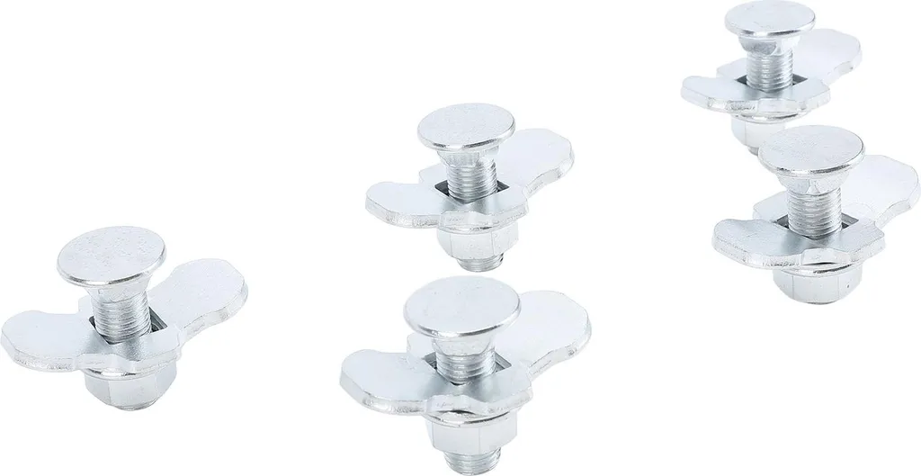 Boulon d'Ancrage Double Rail L M10 x 30 mm en Acier Argenté pour Pick-up