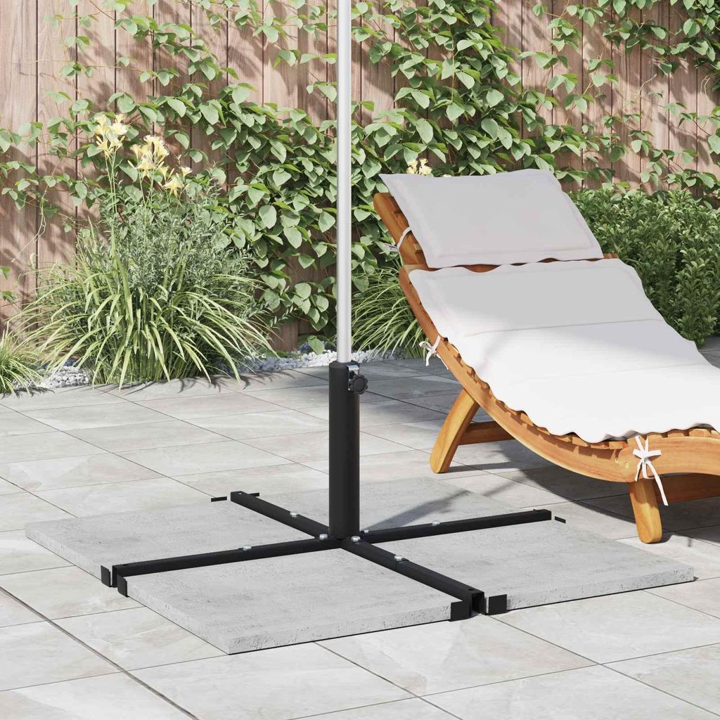 Parasolständer für 25–50 mm Stange Schwarz - Sonnenschirmständer DE1491