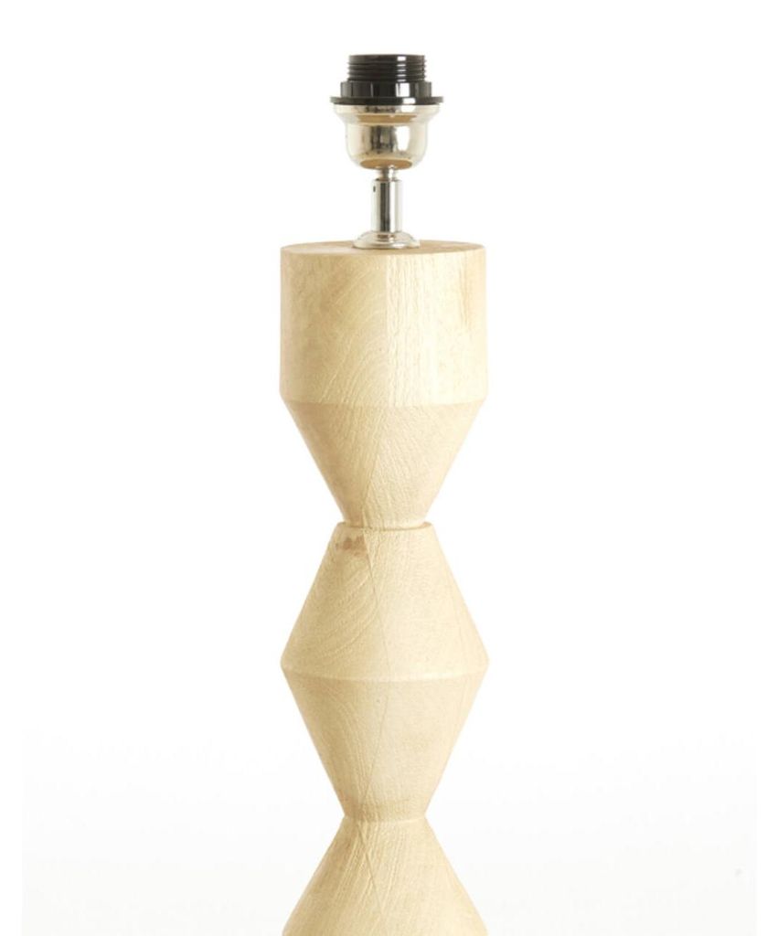 Light & Living - stehlampe - Edie - natürlich - holz - Ø 23cm - E27 - 8217682
