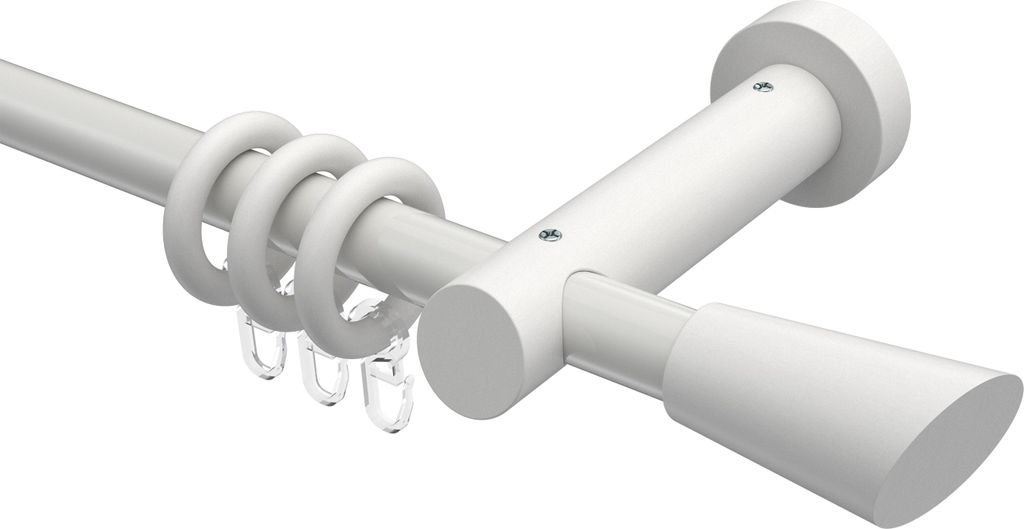 Interdeco Gardinenstange / Vorhangstange Weiß, Typ Talena Produktbild 