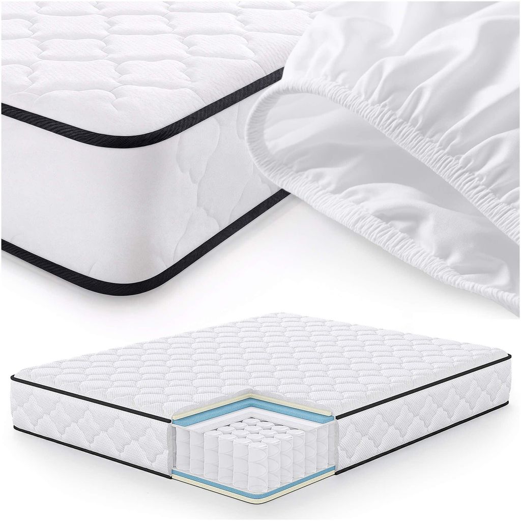 7-Zonen Taschenfederkernmatratze H3 160×200 cm inklusive Matratzenschoner