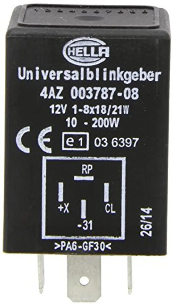Relais de clignotant HELLA 4AZ pour réparation circuit électrique