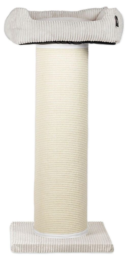 Rohrschneider XXL Kratzbaum FRIEDA – Kratztonne XXL | austauschbare Kratzmatten | stabil | extra breite Säule | Cord-Bezug waschbar | Kratzbaum ...