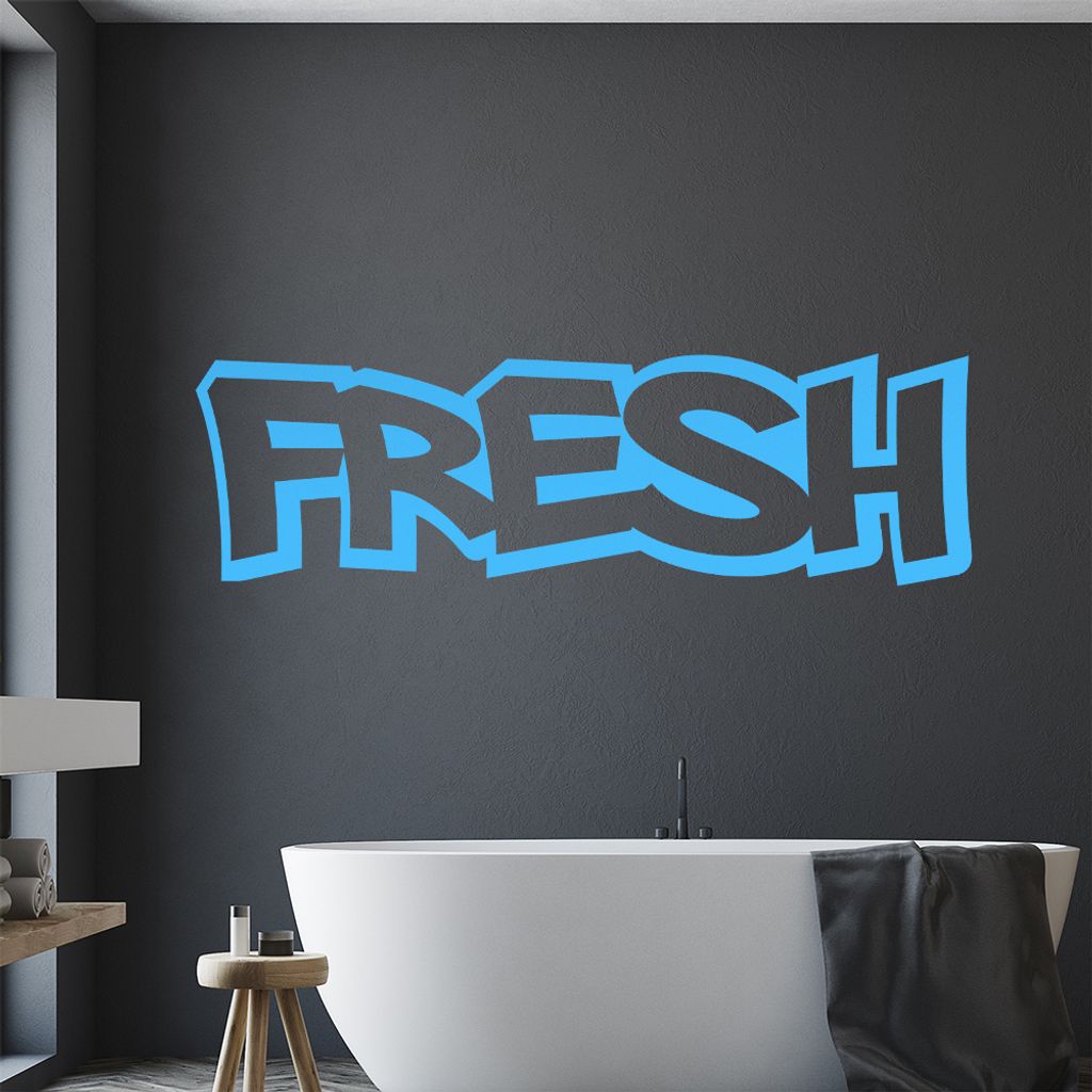 Fresh Wandtattoo in 6 Größen - Wandaufkleber Wall Sticker - Dekoration, Küche, Wohnzimmer, Schlafzimmer, Badezimmer