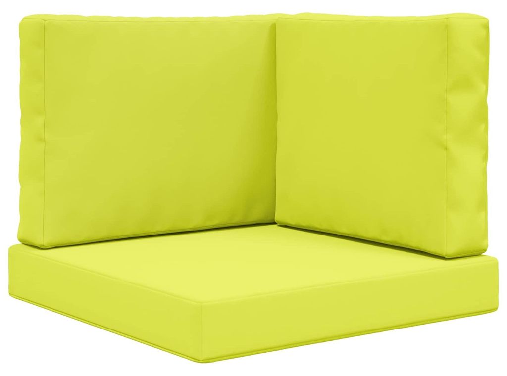(Robust Möbel)Sofakissen für draußen modern - robust und langlebig - 3 pcs Grün Polyester - Gartenmöbelauflagen NEU776915