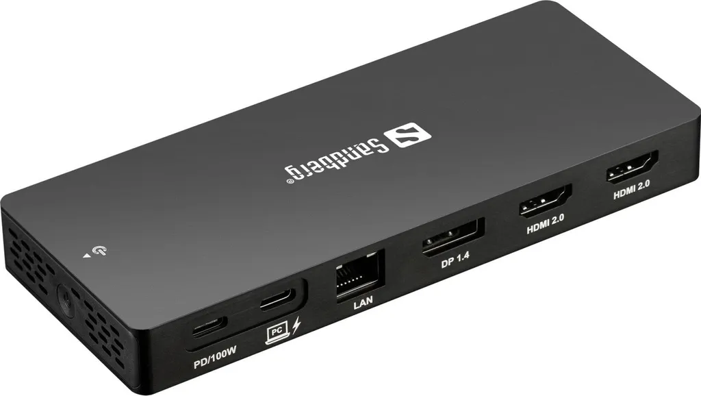 Hub USB-C 13 ports Sandberg Pro pour Télétravail et Double Écran 4K UHD