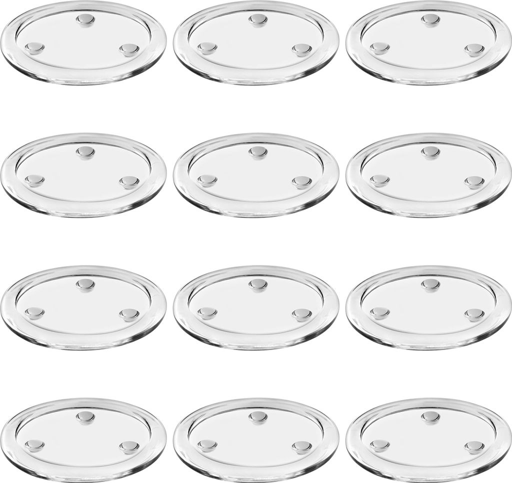 Belle Vous Klare Kerzenteller Glas (12er Pack) - Produktbild 1