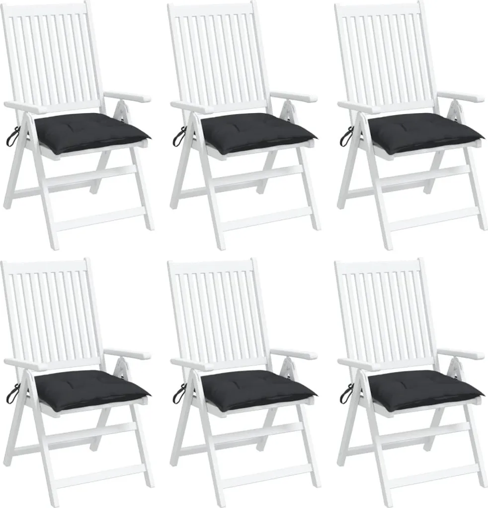 Cuscini per Pallet 50x50 cm Neri - Set 6 Pezzi Tessuto Oxford Stabli Möbel