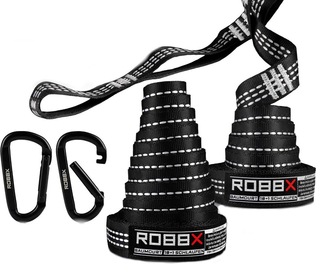 ROBBX® Hängematten Befestigungsset 300x2,5 cm + Produktbild 