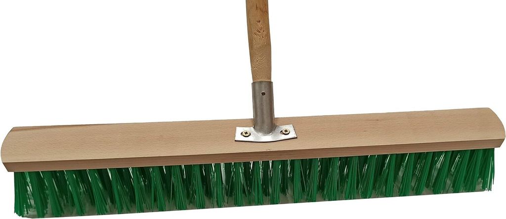 Straßenbesen Gartenbesen 30cm 40cm 50cm 60cm mit Holzstiel 130cm Elastonborsten Straße Boden (ohne Holzgriff, 40cm)