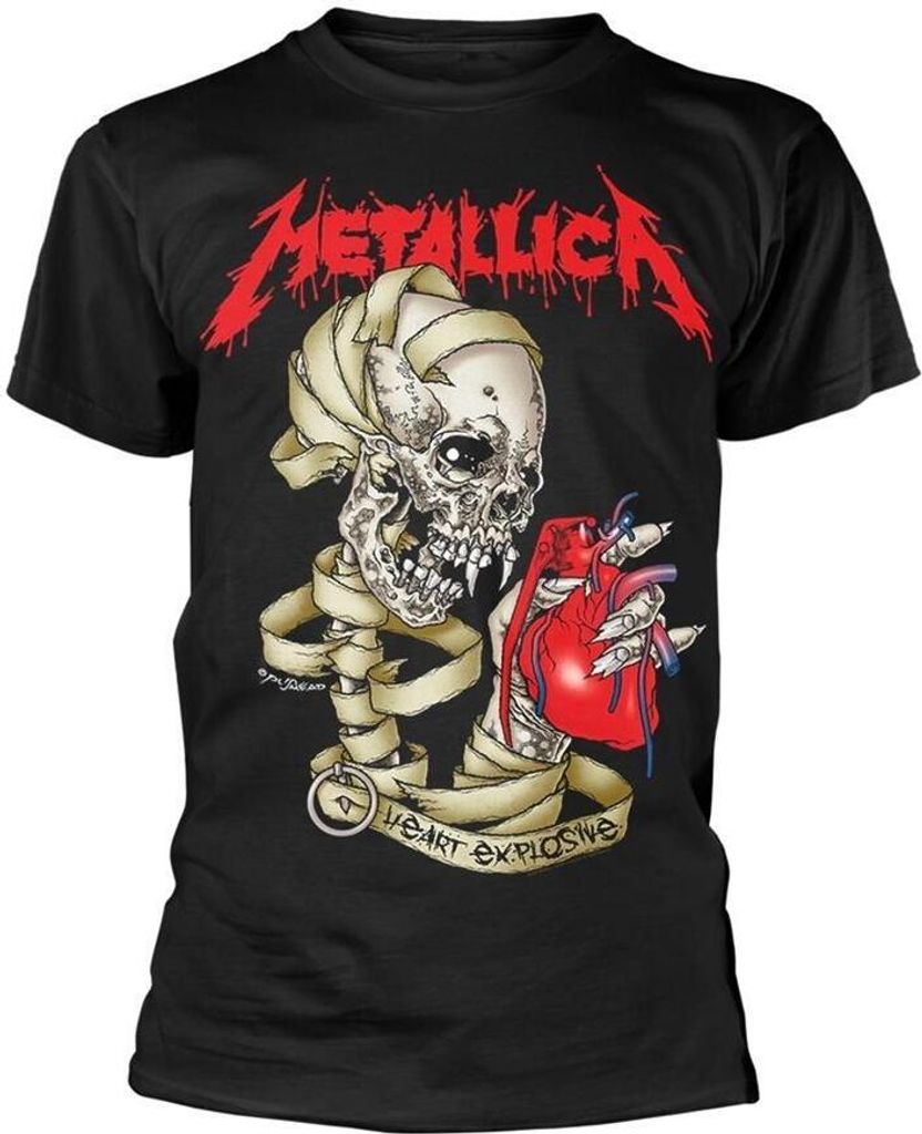Metallica - "Heart Explosive" T-Shirt für Herren/Damen Uni PH1294 (S) (Schwarz)