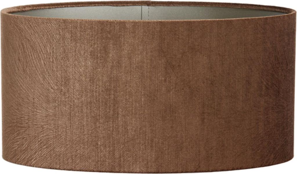 Light & Living - lampenschirm - Lubis - braun - textil - E27 - 3838546