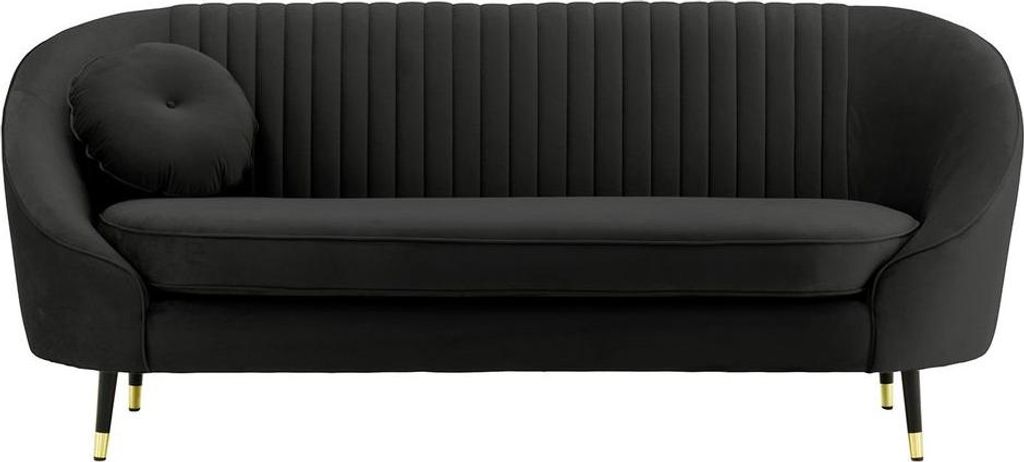 2,5-Sitzer Sofa Kooper mit Ziernähten-Velluto 20-brass