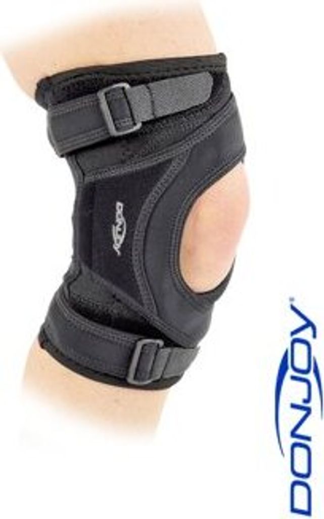 Knieorthese DONJOY Tru-Pull Lite schwarz>>>>Gr. S links