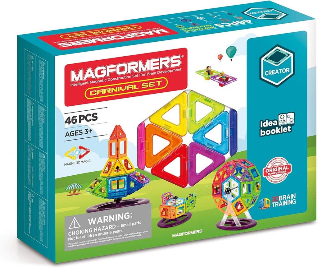 Magnetisches Bauset Magformers, Carnival Plus, 48 Teile