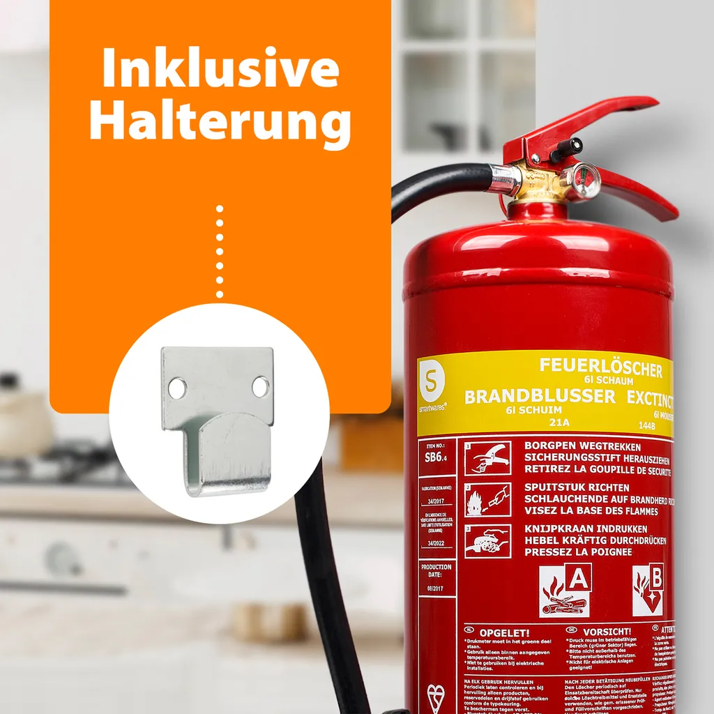 Estintore Smartwares SB6 6L a Schiuma - Prezzo Migliore Online - 14