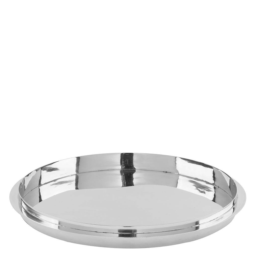 Fink TITAN, Tablett, Edelstahl , silber, H. 4 cm, D. 41 cm Höhe: 4.00 cm Durchmesser: 41.00 cm 155000
