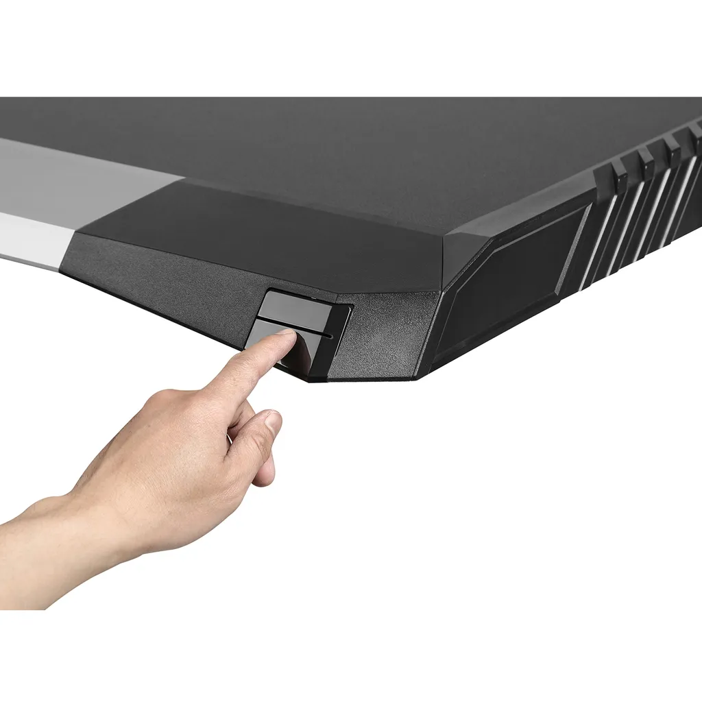 Bureau PC gamer pour setup streaming table gaming LED RGB Zocker - 8