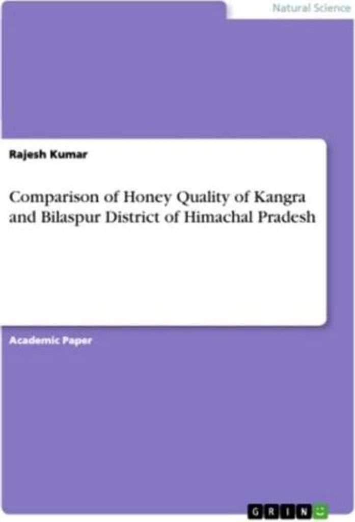 Comparison of Honey Quality of Kangra and Bilaspur District of Himachal Pradesh
