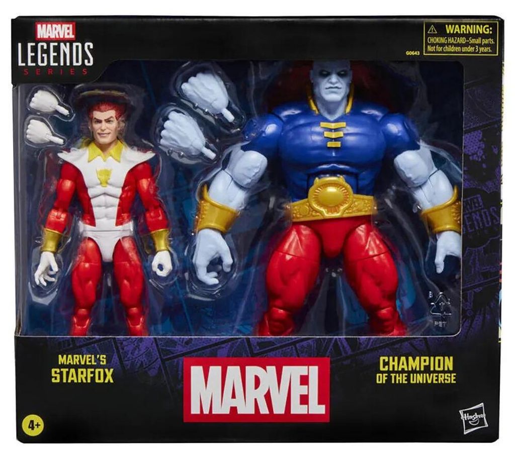 Marvel Legends Series Starfox & Champion of the Universe, Packung mit 2 Figuren, 15 cm