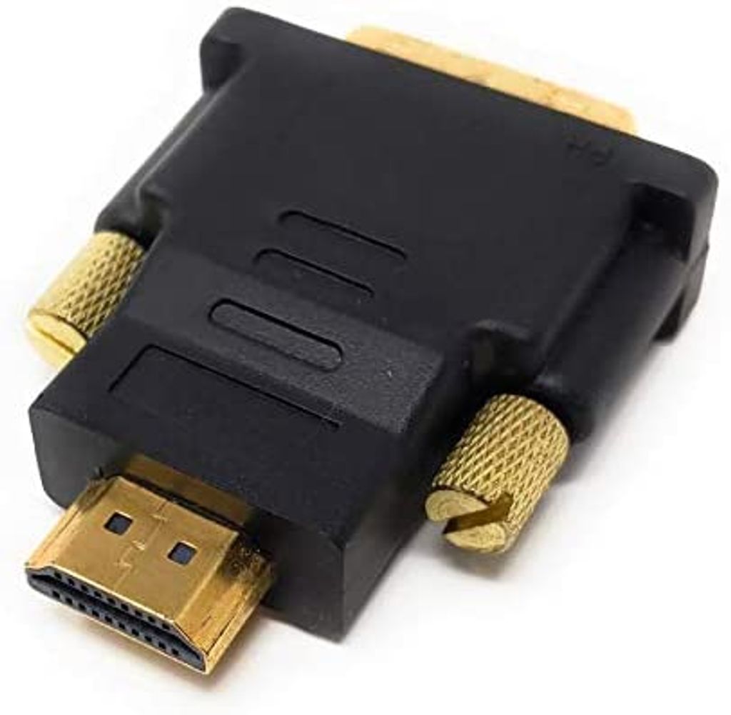System-S DVI I Stecker auf HDMI Stecker Konverter Adapter Schnittstellenschoner