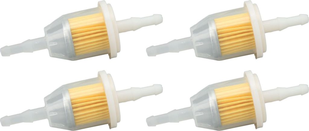 4PCS Kraftstofffilter GY20709 Passend für 1/4 Zoll und 5/16 Zoll Linie für Gartentraktoren Rasenmäher Zero Turns Golfwagen