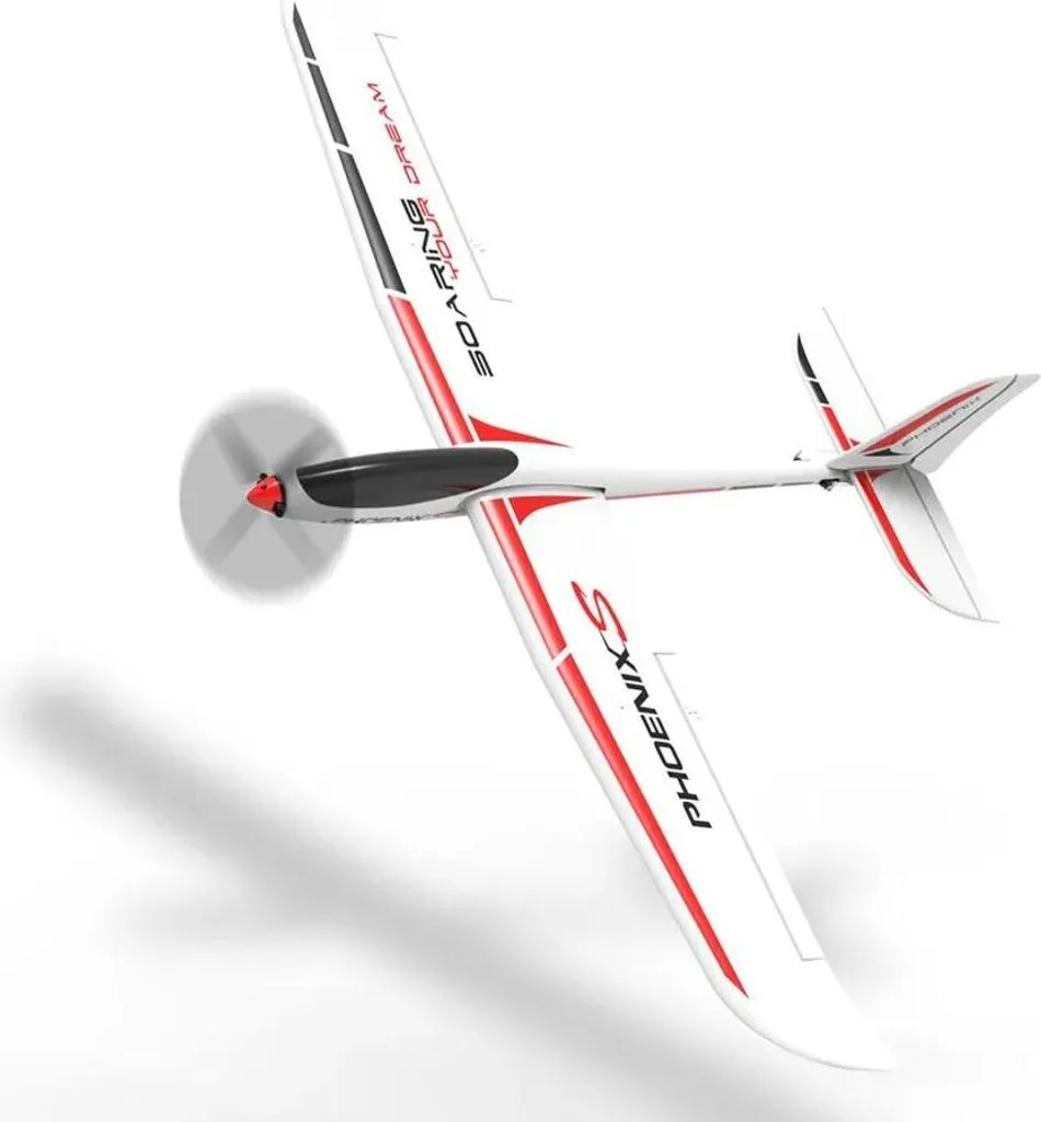 PhoenixS 742-7 Planeur RC 160cm 4 Canaux Rouge en Mousse EPO Durable
