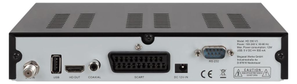 Megasat HD 350 V3 - Satelliten-TV-Empfänger (0201106) Immagine del prodotto 