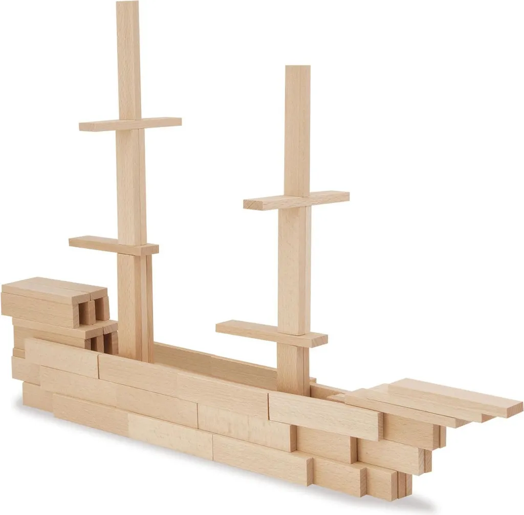 SIMBA EH Boîte de construction en bois 0 - Jeu de cubes éducatif naturel