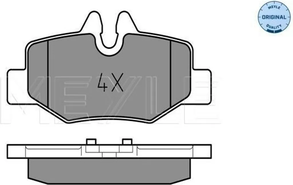 Plaquettes de frein MEYLE durables pour Mercedes Vito W639 OE 14211010