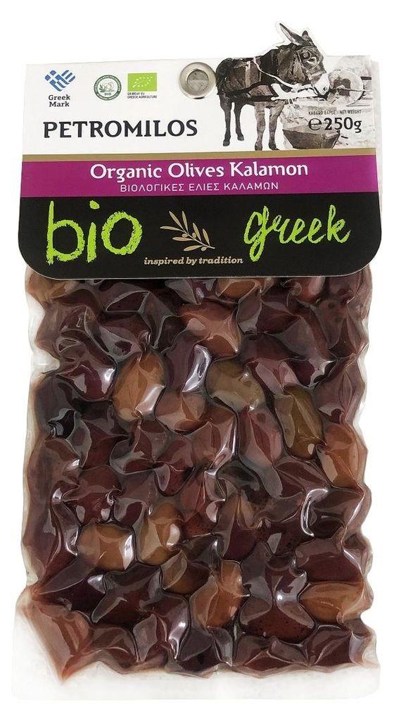 ELLIE 14550 Organic Kalamata Oliven 250g vakuumverpackt Produktbild 